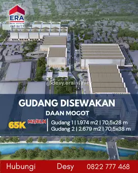 Disewakan Gudang Di Kompleks Pergudangan Daan Mogot