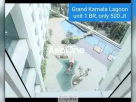 Dijual/Disewakan Apartemen 1 BR di Grand Kamala Lagoon, Bekasi Selatan