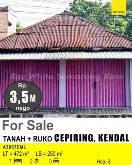 DIJUAL RUKO DI CEPIRING KENDAL A3967