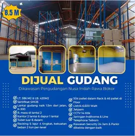 Di jual gudang kawasan nusa indah