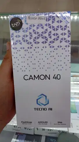 Cash/cicilan Tecno Cammon 40 8/256GB (Black)
