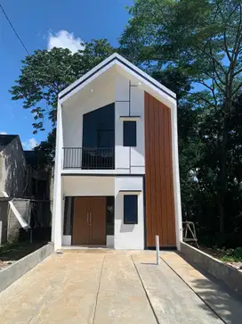 Rumah 2 lantai style Scandinavian Eksclusive view Danau