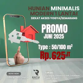 Promo Bulan Juni, Hunian Pucangan Kartasura, 50/100m2