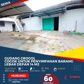 Gudang Strategis Area Grogol Cocok untuk Penyimpanan Barang