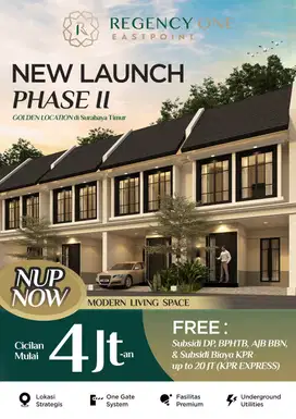 DIJUAL MURAH Rumah Baru 700 Jutaan Regency One East Point Pakuwon City