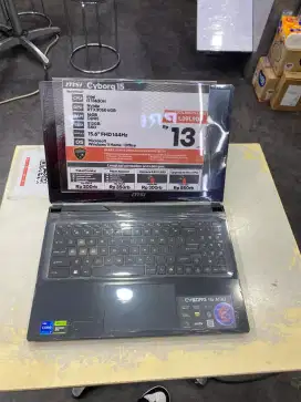 kredit laptop msi cyborg 15