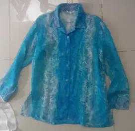 Baju Biru model transparan