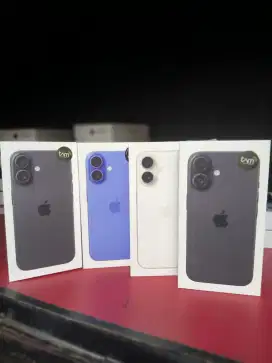 New 100% iPhone 16 128GB grs resmi ibox 1 tahun