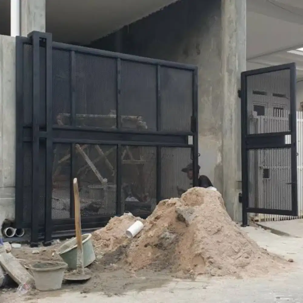 004 pagar plat perforated bulat