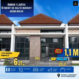 Rumah 1 Lantai Siap Huni dekat Halte Busway Puri Beta