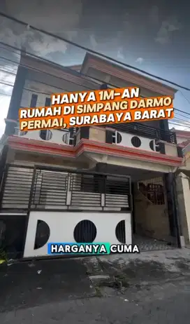 Termurah Rumah Simpang darmo permai selatan dekat pakuwon mall