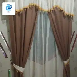 Gorden custom sesuai jendela lokal import murmer berkualitas