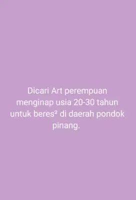 Lowongan pembantu