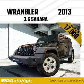 DP10% [Km17.000] Jeep Wrangler Sahara 2013 Black Reg 2014 #AUTOHIGH