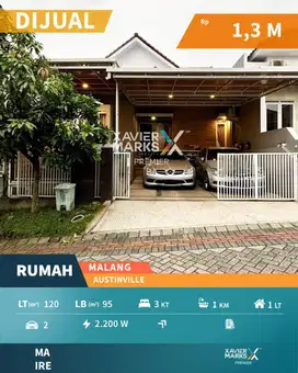 Dijual Rumah Minimalis Cantik Siap Huni di Austinville, Dieng - Mlg