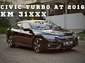 KM LOW 31rb| Civic Turbo AT 2016 Hitam Metalik