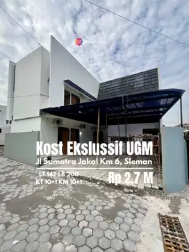 Kost Ekslussif dekat UGM Jl sumatra jakal km 6,5
