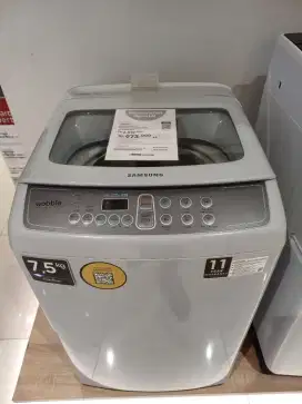 Samsung mesin cuci top loading 7,5kg wobble technology wa75h4200
