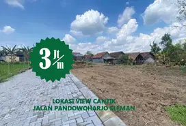 Tanah Dijual Sleman, View Cantik Indah, Dekat Obelix Village