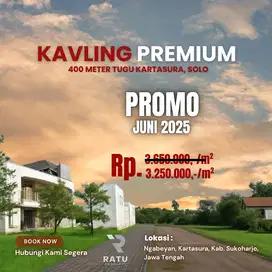 Promo Kavling Premium Ngabeyan, 400 Meter Tugu Kartasura, SHM