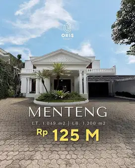 Dijual Rumah 2 Lantai Luas di Area Exclusive Ring 1 - Menteng