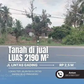 Tanah di jual di Gading rejo pringsewu