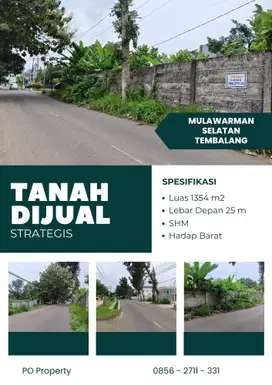 Tanah Strategis Mulawarman Selatan Raya Tembalang