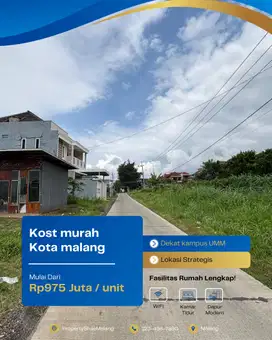 DIJUAL TANAH COCOK BANGUN RUKOST AREA PERKEMBANGAN JOYOAGUNG MERJOSARI