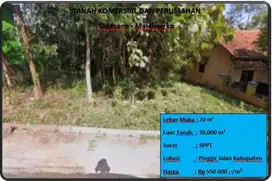 tanah komersial dan perumahan