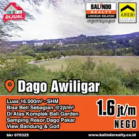 Tanah Awiligar Dago Bandung Kota, Dekat Clove Garden Hotel, Bisa Split