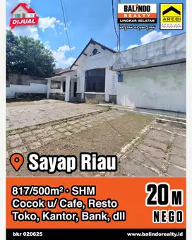 Sayap Riau Re Martadinata Bandung Kota, SHM, Murah, Cocok Kantor/Usaha