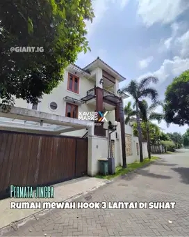Rumah mewah posisi hook di Permata Jingga Suhat Lowokwaru Malang