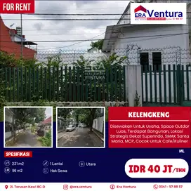 Disewakan Untuk Usaha, Space Outdor Luas Di Daerah Langsep