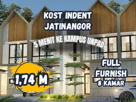 Rukost full furnish 6 kamar hanya 5 menit ke Kampus UNPAD