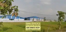 Tanah area Industri LD 133 mtr, dekat Exit Tol CARUBAN, Mantapp