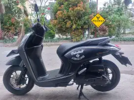 (DP 500)‼️ Plat B TangSel New Genio CBS ISS Hitam 2022 Cash / Kredit