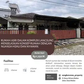 Rumah Asri Dalam Komplek langsung menjelaskan konsep rumah dengan nuan