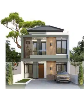 Rumah Cantik 2 Lt Design Kekinian Cluster Gentan