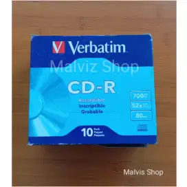 CD-R Verbatim Single Pack (10pcs) 52x700 MB Slim Case