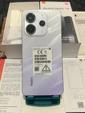 REDMI NOTE 14 NFC 8+8/128 MULUS 99,5% FULLSET ORI
