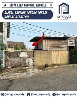 DIJUAL KAVLING LANGKA LT 180 m2 DI GRIYA LOKA BSD 'HRB158