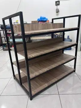 Rak Display Produk Supermarket,Sepatu dan serbaguna