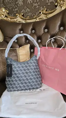 CHRISTY NG Alesso mini monogram pattern ash grey