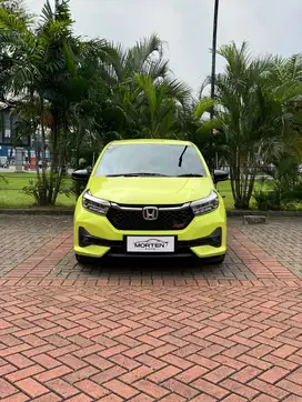 (KM 4RB, LIKE NEW) All New Honda BRIO RS  1.2 2023 Hijau Lime Metalik