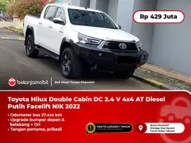 [ LOW KM ] Toyota Hilux Double Cabin DC 2.4 V 4x4 AT Putih 2022/2023