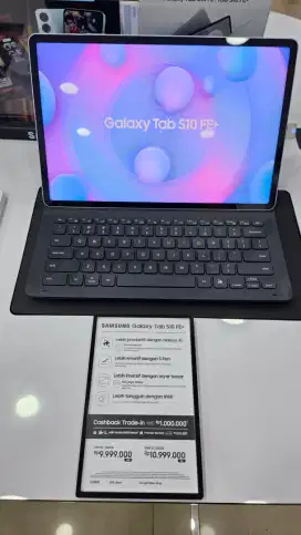 Samsung Galaxy Tab S10 FE+.Free Keyboard Cover & Cashback 1juta