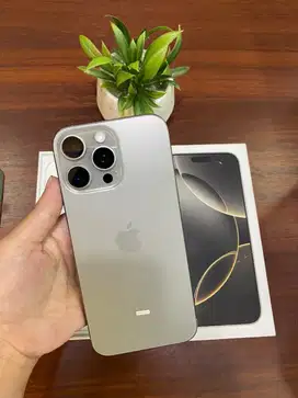 iPhone 16 Pro Max 256GB BH 100% Natural Titanium Garansi iBox 18/05/26