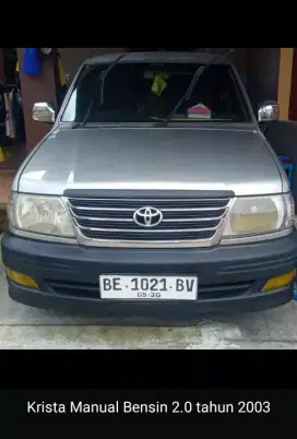 Kijang Krista (Grand Lux) 2.0 New ModeL thn 2003 Bensin, ManuaL SiLver