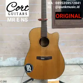 Cort MR E NS Original Top Solid Gitar Akustik Elektrik Cut away