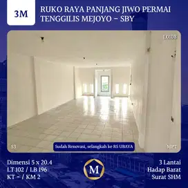 JUAL RUKO RAYA PANJANG JIWO PERMAI SURABAYA SUDAH RENOVASI DKT UBAYA
